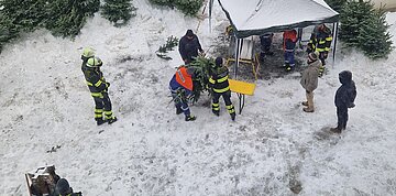 Impression vom Christbaumverkauf 2023